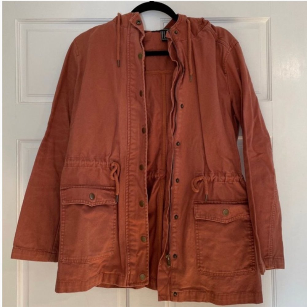 rust orange utility jacket